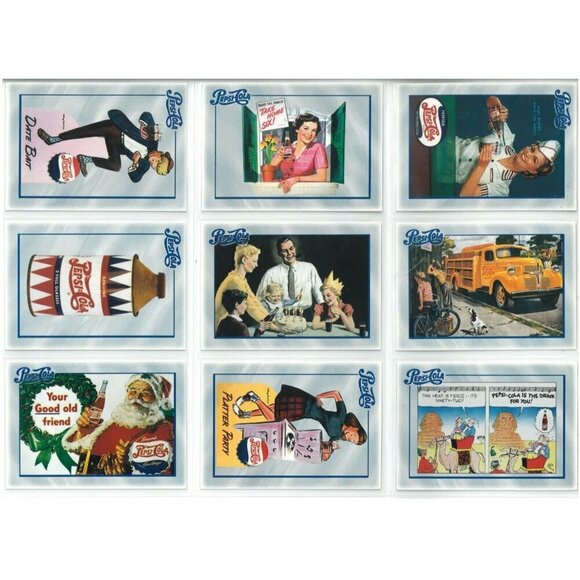 PEPSI-COLA SERIES 1 (Dart 1994) COMPLETE 100-CARD TRADING CARD SET - Picture 8 of 13